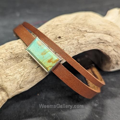 Kingman Turquoise Cuff by Cliff Sprague
